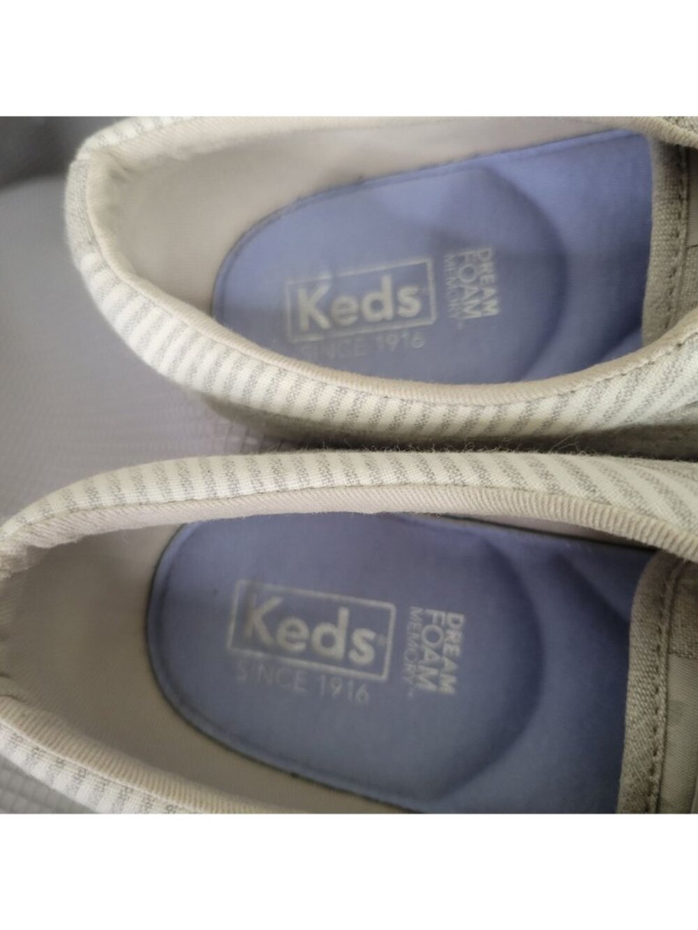 Keds Womens Size 9.5 Shoes Casual Sneakers Center Chambray Lace-Up Dream Foam - Picture 9 of 11